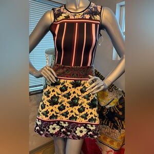 Clover Canyon Multicolor Floral A-Line Dress